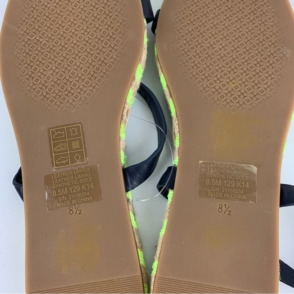 Tory Burch Two Band Flat Espadrille Slide Sandals 8.5 - Picture 12 of 14
